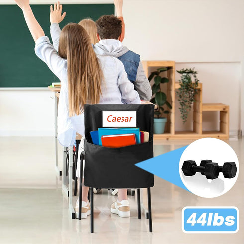 6 20"x17", k-2, PCS Chair Pockets for Classroom Seat Sacks for Classroom Chairs Student Chair Pockets with Name Tag