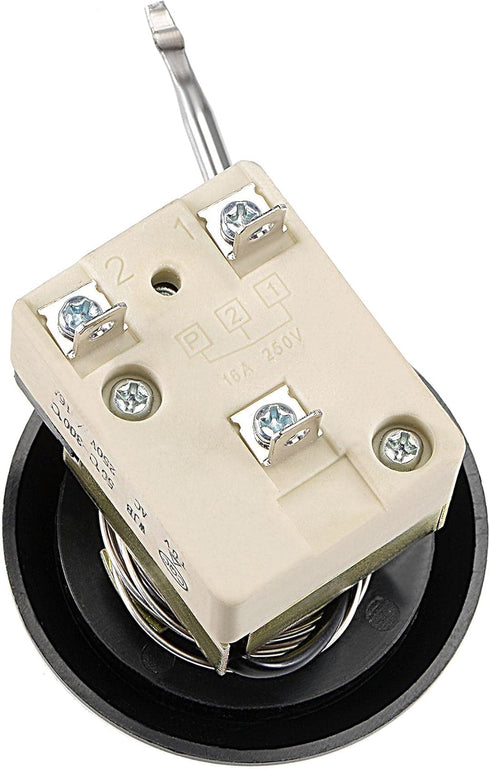 uxcell 1NO 1NC Temperature Control Switch Capillary Thermostat for Oven, Refrigerator, Heater, 250V 16A