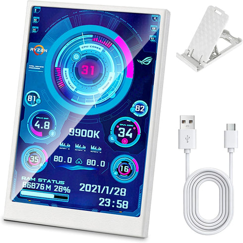 Ransanx 3.5 Inch IPS USB Mini Screen No Installation AIDA64 Pc Case Screen