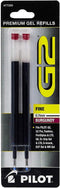 Pilot G2 Gel Ink Pen Refills, Fine Point, 0.7mm, Burgundy Ink, 2 Pack by PILOT
