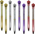 Maydahui 24PCS Crown Ballpoint Pen - Retractable Crystal Quicksand Pens, Black Ink for Girls Party School