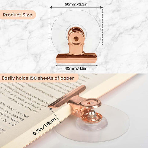 Self Adhesive Metal Clips, 12 Pcs Upgrade Strong Clips for Hanging, Organization, Spring Clip for Home, Office
