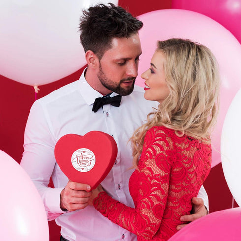 Outus 500 Pcs Valentine Stickers - Valentine's Day Decoration Rolls for Party Gift Exchange Sealing