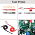 28PCS Multimeter Test Leads Kit with 6 Pockets Roll Up Tool Bag, Alligator Clips, Test Hook Clips, Test Tweezer for