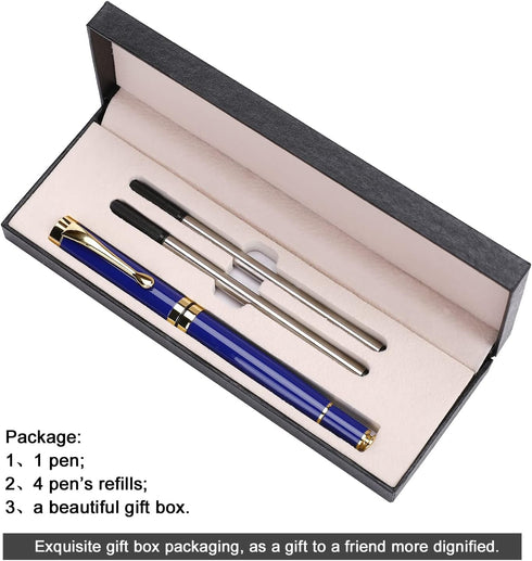 Luxury Ballpoint Pens Gift Set, Best Ball Pen for Men & Women, Professional Executive Office, Classy Gift Box