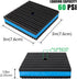 Forestchill Anti Vibration Pads, 3" × 3" × 7/8" Heavy Duty Ribbed Rubber Anti Vibration Isolation Pads with EVA Center Layer for Air Compressor, Air Conditioner Unit, HVAC, Treadmill
