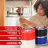 XFasten Multicolor Silicone Tape, 1” x 10-Feet Non-Adhesive for Plumbing, Pack of 4 for Leak Repair