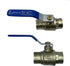 1" Sweat Solder C X C Brass Full Port Water Stop Shut Off Ball Valve, Heavy Duty for Copper Tubing (1-Pack)