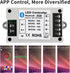 LIVE4COOL RGB/RGBW LED Bluetooth Controller RGB LED Strip Light Controller Phone APP Control for 5050 3528 RGB LED Strip Lights (Suitable for iOS & Android System)
