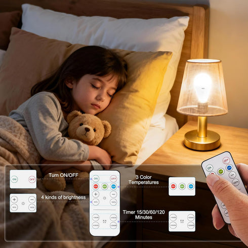 Powfloven Bulbs Dimmable Bulb 3 4 A19 Bulbs 1 Pack Rechargeable Light with Remote Control and USB Charging; Battery