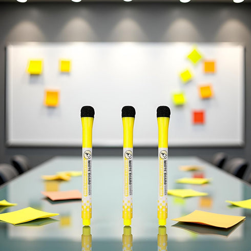 Mozff 3 Pcs Magnetic Whiteboard Pen Writing Drawing Erasable Board Marker Office Supplies Erasable Whiteboard Pen Dry