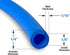 Food Grade 1/4 Inch Plastic Tubing for RO Water Filter System, 30 Feet, Blue, BPA Free