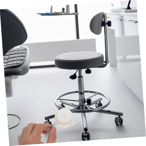 4Pcs PRETYZOOM Office Chair Caster Wheels with Brake Swivel Casters for Smooth Movement for Office Furniture Desks
