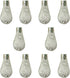 Simhoa 10x Bulbs Light Light Cover LED Fairy Lights Cover Pendant Light Shade Globe Lamp Cover for Porch, Silver