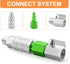 GASHER 10PCS Aluminum 1/4-Inch NPT Female Industrial Air Tool Green Fitting, High Flow Pneumatic Plugs