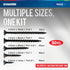 Drywall Screws Assortment Kit - #7 Black Wood Screws Set, 160pcs in 5 Sizes for Wood, Sheetrock and More