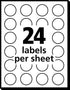 Avery Self-Adhesive Removable Labels, 0.75 Inch Diameter, Orange Neon, 1008 per Pack
