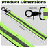 6 Pcs Firefighter Glove Strap Heavy Duty Gear Glove Safety Holder Straps with Green Reflective Trim Firefighting Gear Accessories for Work Glove Firefighter Police Rescue
