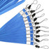 YOUOWO 10 Pack Neck Lanyard, Office Nylon Blue Lanyards with J-Hook for Badge Holders, ID Name Badges