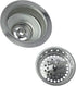 Spin and Seal Kitchen Basket Strainer, Solid Stainless Steel, Fits 3-1/2"-4" Universal Fit