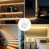 LightingWill 4Pin 10mm, 10 4 5050 RGB LED Connectors PCS Strip to Wire Connector Transparent Solderless, LED Tape Light
