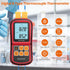 Proster Digital Thermocouple Temperature Thermometer Dual Channel with Two K-Type Probes, Backlight LCD