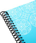Blue Monthly Budget Planner, Bill Organizer with 24 Pockets for Receipts, Home Expense Tracker (8x10 In)
