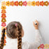 Whaline 24Pcs Groovy Retro Hippie Flower Magnetic Bulletin Board Border for Office Classroom Decor