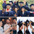 Whaline 600pcs Graduation Cap Stickers, Self-Adhesive Black Graduation Hat Labels for Party Decor