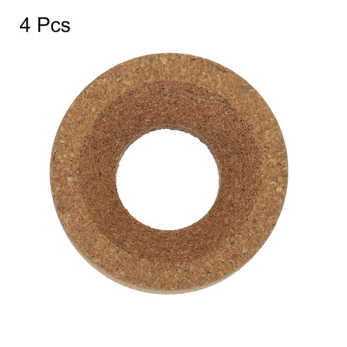uxcell Lab Flask Support Cork Stand, 80mm Diameter Round Bottom Holder for 50ml-250ml Flasks, 4Pcs