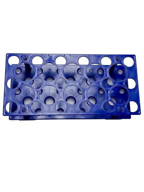 3PCS 28 Well Centrifuge Tube Rack for 10ml/15ml/50ml Laboratory Plastic Tube Rack Holder Colors Light Blue, Orange, Deep Blue
