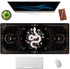 Large Boho Snake Witch Mouse Pad, Waterproof Gaming Desk Mat for Women Girls, 35.5" x 15.7"
