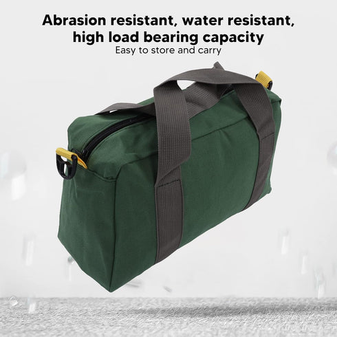 Wide Mouth Tool Bag Portable Waterproof Handbag for Tool Storage, High Capacity for Vehicle Maintenance