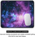 Auhoahsil Mouse Pad, Square Outer Space Mousepad Anti-Slip Rubber Mat with Durable Stitched Edge for Office Gaming,