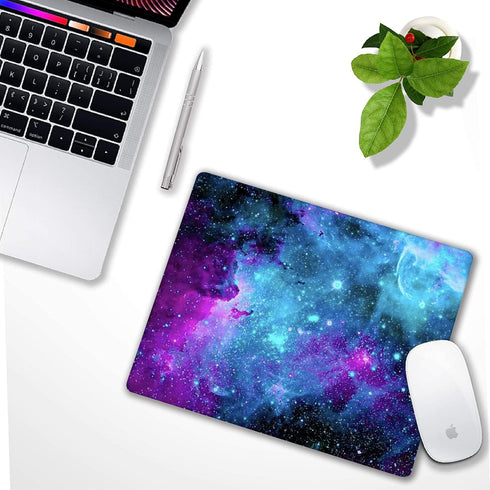 Customized Galaxy Nebula Universe Space Mouse Pad, Non-Slip Rubber Base for Computers, Laptop, Office Desk Accessories