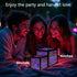 Heepulor 4Inchs) Infinity Mirror Hyper Cube Table Lamp, Desk Art Night Light, Color-Changing Music-Sync APP-Controlled