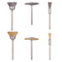 Rocaris 72 Pack Wire Wheel Brushes Set, Brass and Steel Wire Brush Set with 1/8" Shank for Rotary Tools Accessories
