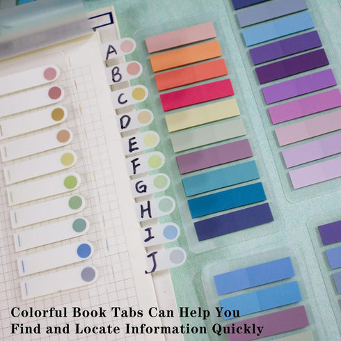 ELII 3600pcs Sticky Book Tabs - Writable Translucent Book Markers, Transparent Sticky Notes Tabs for Binders