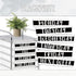 YIXAXKAO 12 10 Pieces Rolling Storage Cart Labels Drawer Rolling Storage Cart Label Blackwhite Classroom Decor
