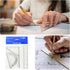 4pcs Set 20cm Inch HARFINGTON Triangular Ruler Plastic Metric Geometric Protractor Triangle Engineering Scale Drafting