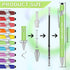 Office Pens Funny Pens Inspirational Quotes Ballpoint Pen Metal Motivational Macaron Touch Stylus Pens for Office gifts, Black Ink (10 Pieces) by Eersida
