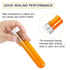 PATIKIL 150Pcs 45ml Plastic Test Tube with Screw Caps, 140x25mm Tubes for Scientific Experiments, Party Decoration,