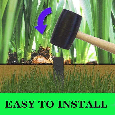Garden Landscape Stakes 25 Pcs 10 Inch Lawn Edging Plastic Stakes for Outdoor Decorations and Terrace Board