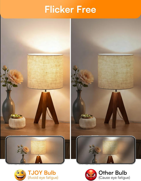 A19 Dimmable Bulbs, E26 Bulbs 60 2700K, 800 Lightbulbs, 9W, 120V, 15,000 4 Pack TJOY LED Light Led Watt Equivalent