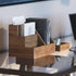HBCY Creations 3 PIECE Rustic Wooden Desk Organizer Set, Rustic Mail Organizer for Desktop, Great for Rustic or