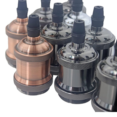 5pcs E26 Bulb E26 E27 Bulb Bulbs 5pcs) REXTiN Vintage Lamp Socket Pendant Socket Vintage Holders Ceramic for DIY