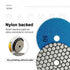 SHDIATOOL 4 Inch Dry Diamond Polishing Pads, Grit 50, 7Pcs for Granite Marble Stone