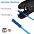 HKS 200 PCS Vinyl Insulated Butt Connector, Blue 16-14 AWG Electrical Connectors, Tinned Red Copper 0.8mm