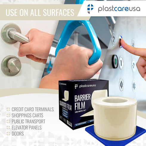 4"x6" (1 1200 Clear Barrier Film Roll - Protective Dental Barrier Film for Dental, Medical, Tattoo - Perforated