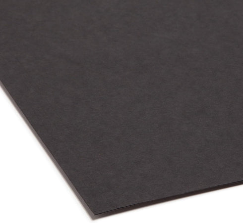 Smead Reversible File Folder, 1/2-Cut Printed Tab, Letter Size, Black, 100 per Box (10364)